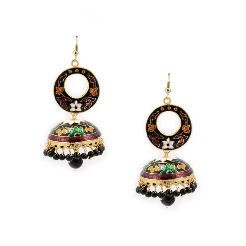 Designer Hand Crafted Earrings ln Multicolour 