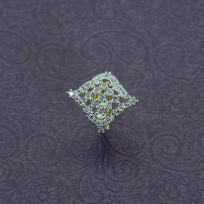 Gold Plated AD Stone Studded Ring 