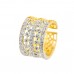 Gold Plated AD Stone Studded Ring For Women