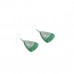Silver Plated Dangler In Green Color