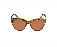 Brown Cat Eye Sunglasses in Animal Print