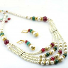 Pearls Beaded Necklace Set