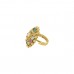 Gold Plated Multicolored Beaded Adjustable Ring for women