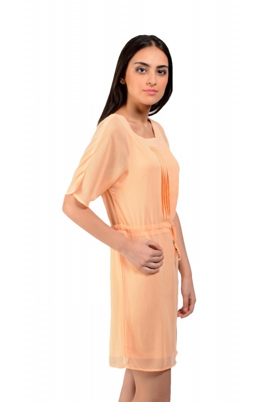Orange Designer Dress By Shipgig