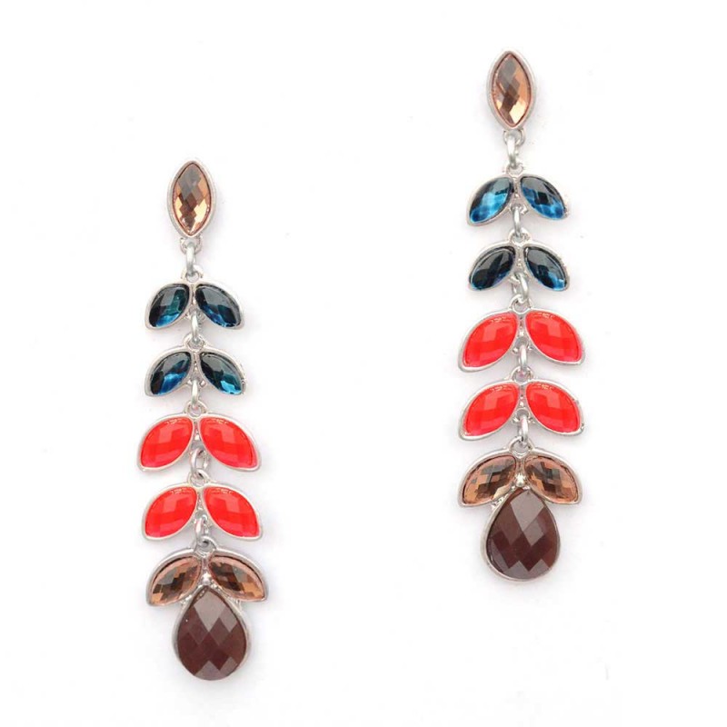 Multicoloured Studded Earrings