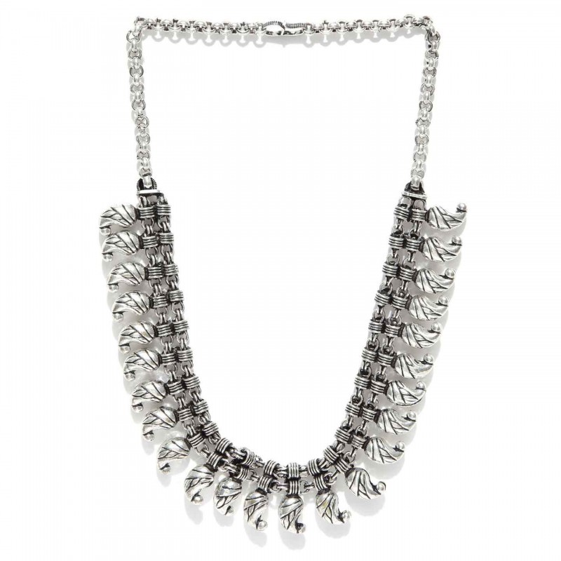 Silver Plated Collar Necklace