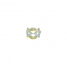 Designer Gold Plated AD Studded Ring For Women