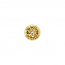Gold Plated Ring With Multiple White Pearls
