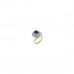 Gold Plated AD Studded Ring In Pink Color By Shipgig