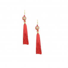 Stylish Thread Dangler In Red Color