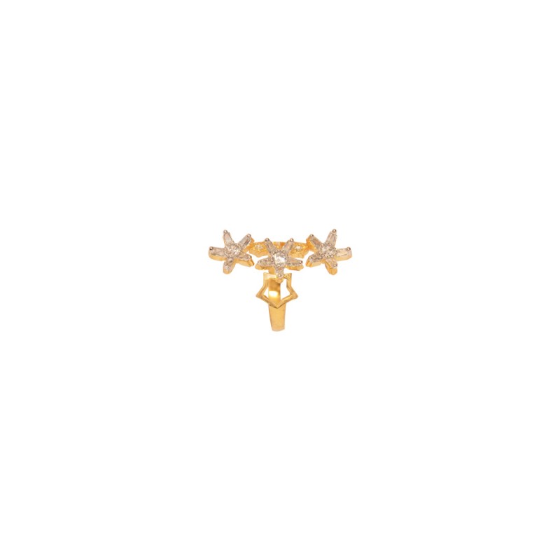 Beautiful Gold Plated AD Studded Ring